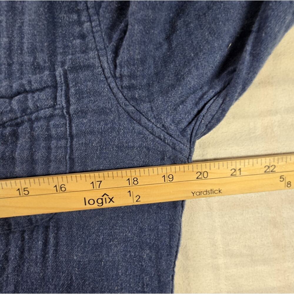 J Crew Mens Slim Double Weave 100% Cotton Shirt Gauzy Lightweight Blue M - Picture 6 of 10